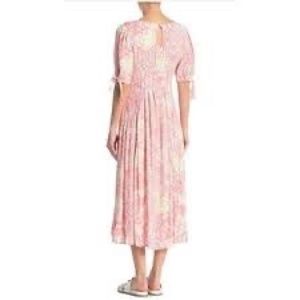 Free People Floral Pintuck Maxi Dress